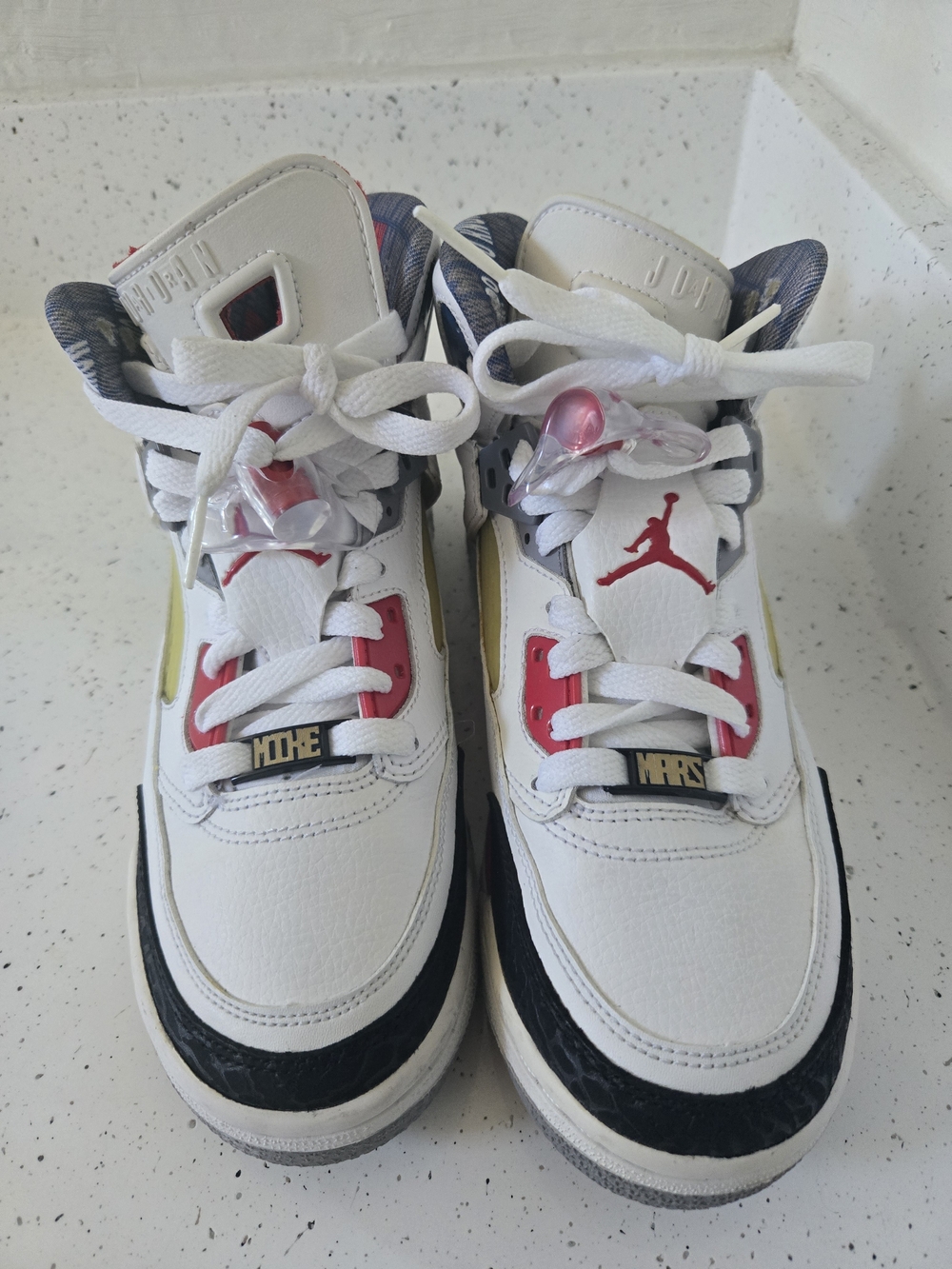 Nike Jordan Kids' White/Red Basketball Sneakers